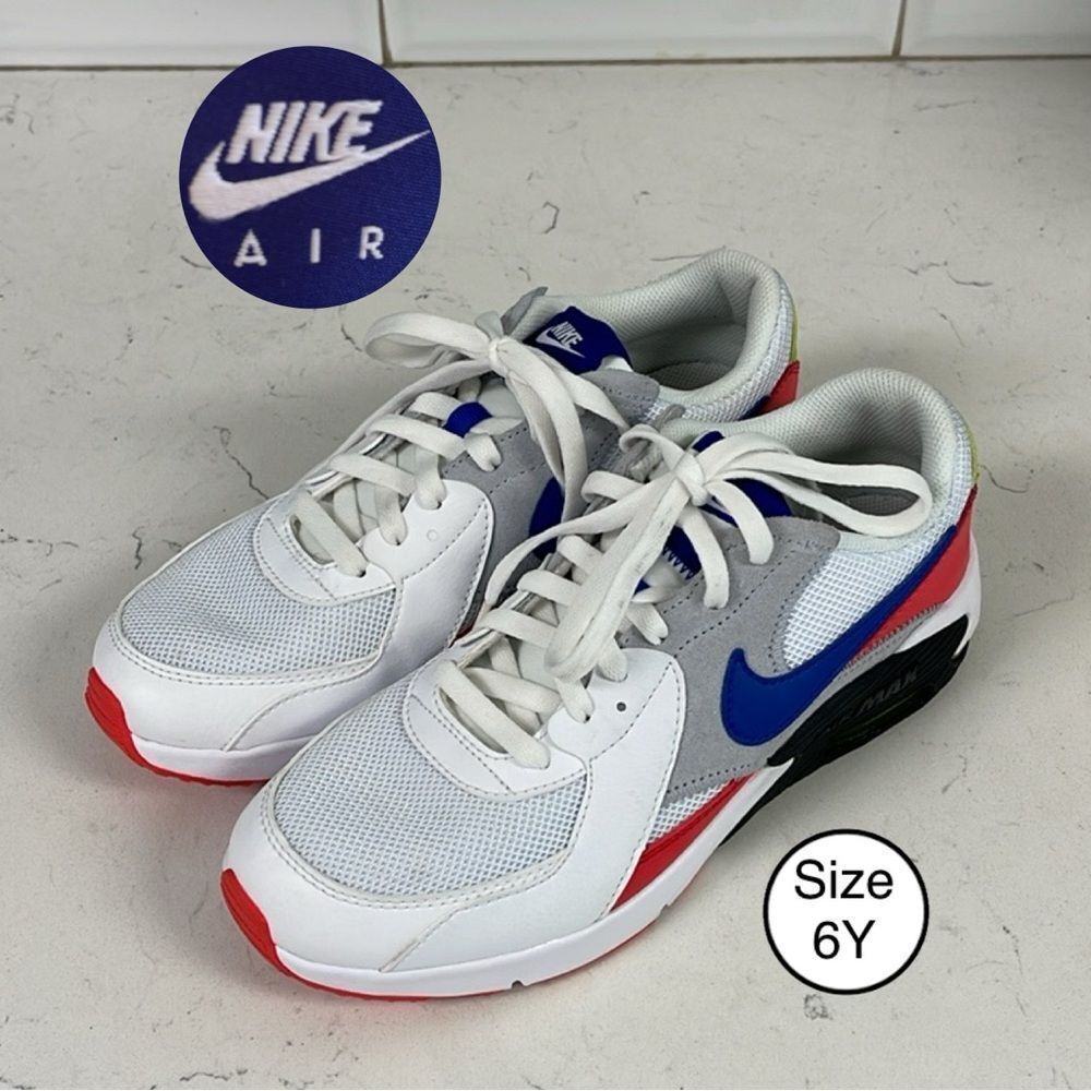 Nike Shoes Youth 6Y Air Max Excee Running Sneakers White Round Toe CD6894-101